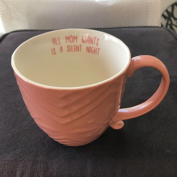 OPAL HOUSE "ALL MOM WANTS IS A SILENT NIGHT " Winter Snow Flakes Coffee … - Picture 3 of 6